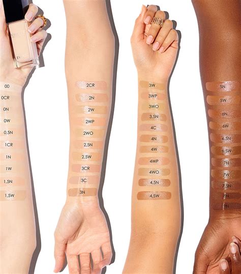 dior forever skin glow foundation shades|dior forever glow foundation shades.